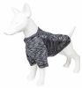 Pet Life Active 'Warf Speed' Heathered Ultra-Stretch Sporty Performance Dog T-Shirt - Black - X-Small