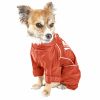 Dog Helios 'Hurricanine' Waterproof And Reflective Full Body Dog Coat Jacket W/ Heat Reflective Technology - Orange - Medium