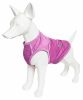 Pet Life Active 'Aero-Pawlse' Heathered Quick-Dry And 4-Way Stretch-Performance Dog Tank Top T-Shirt - Purple - Medium