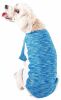 Pet Life Active 'Warf Speed' Heathered Ultra-Stretch Sporty Performance Dog T-Shirt - Blue - Large