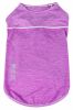 Pet Life Active 'Aero-Pawlse' Heathered Quick-Dry And 4-Way Stretch-Performance Dog Tank Top T-Shirt - Purple - Small