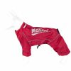 Dog Helios 'Hurricanine' Waterproof And Reflective Full Body Dog Coat Jacket W/ Heat Reflective Technology - Red - Large