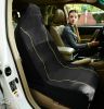 Pet Life Open Road Mess-Free Single Seated Safety Car Seat Cover Protector For Dog, Cats, And Children - Black