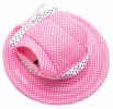 Pet Life 'Sea Spot Sun' Uv Protectant Adjustable Fashion Mesh Brimmed Dog Hat Cap - Pink - Large