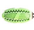 Pet Life 'Grip N' Play' Treat Dispensing Football Shaped Suction Cup Dog Toy - Green