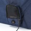 Pet Life "Hush Puppy" Electronic Heating and Cooling Smart Collapsible Pet House - Navy - Small