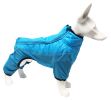 Pet Life 'Aura-Vent' Lightweight 4-Season Stretch and Quick-Dry Full Body Dog Jacket - Blue - X-Small