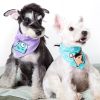 Touchdog 'Bad-to-the-Bone' Plaid Patterned Fashionable Velcro Bandana - Blue - Medium