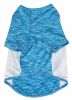 Pet Life Active 'Warf Speed' Heathered Ultra-Stretch Sporty Performance Dog T-Shirt - Blue - Large