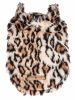 Pet Life Luxe 'Lab-Pard' Dazzling Leopard Patterned Mink Fur Dog Coat Jacket - X-Small