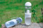 Pet Life 'PYURE' Handheld Travel Filtered Water Feeder - White