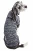 Pet Life Active 'Aero-Pawlse' Heathered Quick-Dry And 4-Way Stretch-Performance Dog Tank Top T-Shirt - Black - X-Large