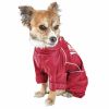 Dog Helios 'Hurricanine' Waterproof And Reflective Full Body Dog Coat Jacket W/ Heat Reflective Technology - Red - Large
